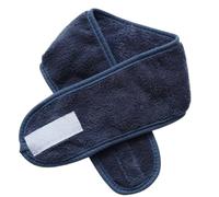 Magic Sticker - Diadema de forro polar coral, toalla de maquillaje, banda elástica para la cabeza, para salón de belleza, spa, diadema facial, accesorio para el cabello de ducha (azul)