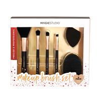 Magic Studio Colorful Makeup Brush Set | Comprar n/a 4 Brushes + Sponge + Brush Cleanser