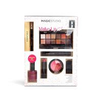 Magic Studio Make Up Kit | Precio, Comprar n/a Sombras de Ojos + Eyeliner + Labial + Laca de Uñas + Máscara de Pestañas + Colorete + Sacapuntas + Aplicador +