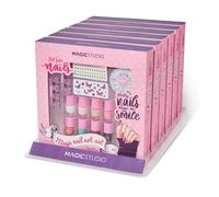 MAGIC STUDIO- Pin UP Nail Art Set uñas Mega, Multicolor (2481-28690)