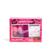 Magic Studio Pretty Girls Nail Art Set | Precio, Comprar n/a 2 Esmaltes de uñas + Lima de uñas + Pegatinas