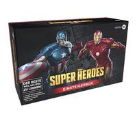Magic Super Heroes - Caja para principiantes (2 tablas de tutoriales listas para jugar, 8 barajas de salto, versión alemana, carga superior BBTT)