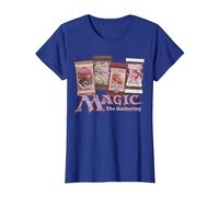 Magic: The Gathering Card Packs Logo Camiseta, Mujer, Azul Real, M