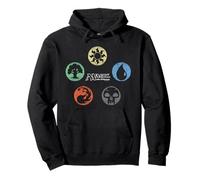 Magic: The Gathering Colored Mana Symbols Sudadera con Capucha