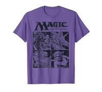 Magic: The Gathering Creature Box Up Camiseta, Hombre, Morado Jaspeado, S