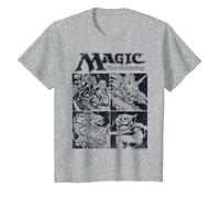 Magic: The Gathering Creature Box Up Camiseta, Niños, Gris Jaspeado, 4 años