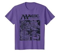 Magic: The Gathering Creature Box Up Camiseta, Niños, Morado Jaspeado, 4 años
