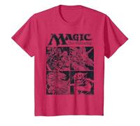 Magic: The Gathering Creature Box Up Camiseta, Niños, Rojo Jaspeado, 10 años
