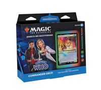 Magic: The Gathering Doctor Who Commander Deck - Paradoxon-Power (baraja de 100 Cartas, Paquete de Muestra de Refuerzo de coleccionista con 2 Cartas + Accesorios)