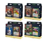 Magic: The Gathering Fallout Commander Deck Bundle - Incluye los 4 mazos (1 granizo César, 1 Scrappy Survivors, 1 Science!, y 1 Mutant Menace)