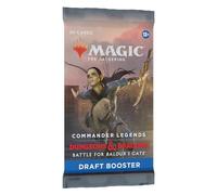 Magic The Gathering Gathering D&D Battle for Baldurs Gate Commander Legends Booster, Multicolor, 2.6 x 0.3 x 4.8 Inches (Wizards of The Coast MTG_CL_BALDUR_Sing_Draft)