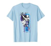 Magic: The Gathering Jace Beleren Ready To Fight Manga Logo Camiseta, Hombre, Azul Bebé, 3XL