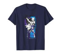 Magic: The Gathering Jace Beleren Ready To Fight Manga Logo Camiseta, Hombre, Azul Marino, XXL