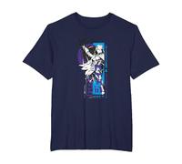 Magic: The Gathering Jace Beleren Ready To Fight Manga Logo Camiseta, Hombre Tallas Grandes, Azul Marino, 5X Alto