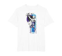 Magic: The Gathering Jace Beleren Ready To Fight Manga Logo Camiseta, Hombre Tallas Grandes, Blanco, 5X Alto