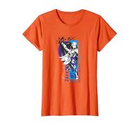 Magic: The Gathering Jace Beleren Ready To Fight Manga Logo Camiseta, Mujer, Naranja, XL