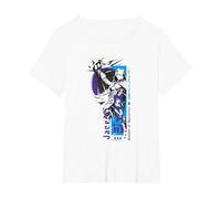 Magic: The Gathering Jace Beleren Ready To Fight Manga Logo Camiseta, Mujer Tallas Grandes, Blanco, 6XL Grande