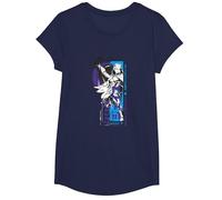 Magic: The Gathering Jace Beleren Ready To Fight Manga Logo Camiseta, Niñas, Azul Marino, L