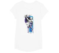 Magic: The Gathering Jace Beleren Ready To Fight Manga Logo Camiseta, Niñas, Blanco, XS