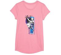 Magic: The Gathering Jace Beleren Ready To Fight Manga Logo Camiseta, Niñas, Rosado, M