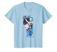 Magic: The Gathering Jace Beleren Ready To Fight Manga Logo Camiseta, Niños, Azul Bebé, 6 años