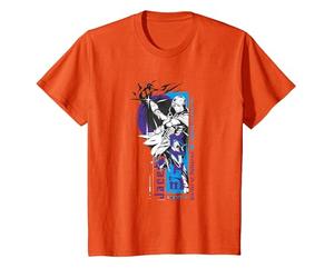 Magic: The Gathering Jace Beleren Ready To Fight Manga Logo Camiseta, Niños, Naranja, 12 años