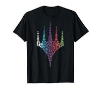 Magic: The Gathering Logo Rainbow Icons Camiseta, Hombre, Negro, 3XL