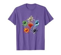 Magic: The Gathering Mana Symbols Epic Poster Camiseta, Hombre, Morado Jaspeado, M