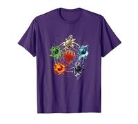 Magic: The Gathering Mana Symbols Epic Poster Camiseta, Hombre, Morado, L