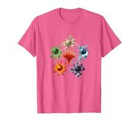 Magic: The Gathering Mana Symbols Epic Poster Camiseta, Hombre, Rosa Jaspeado, L