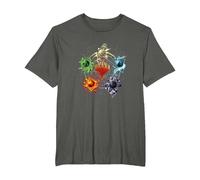 Magic: The Gathering Mana Symbols Epic Poster Camiseta, Hombre Tallas Grandes, Asfalto, 6X Alto