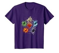 Magic: The Gathering Mana Symbols Epic Poster Camiseta, Niños, Morado, 3 años