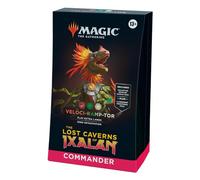 Magic: The Gathering The Lost Caverns of Ixalan Commander Deck - Veloci-ramp-tor (100-Card Deck, 2-Card Collector Booster Sample Pack + Accessories), D24080000