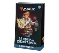 Magic: The Gathering Murders at Karlov Manor Commander Deck - Blame Game (100-Card Deck, 2-Card Collector Booster Sample Pack + Accessories)