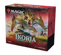 Magic: The Gathering Paquete Ikoria: Guarida de Behemoths | 10 paquetes de refuerzo (150 cartas) | Tierras de lmina | Accesorios