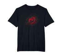 Magic: The Gathering Red Classic Mana Symbol Chest Poster Camiseta, Hombre Tallas Grandes, Negro, 2X Alto