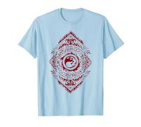 Magic: The Gathering Red Mountain Mana Camiseta, Hombre, Azul Bebé, XL