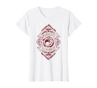 Magic: The Gathering Red Mountain Mana Camiseta, Mujer, Blanco, XXL