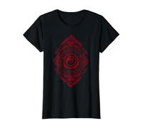 Magic: The Gathering Red Mountain Mana Camiseta, Mujer, Negro, 3XL