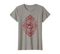Magic: The Gathering Red Mountain Mana Camiseta, Mujer, Pizarra, 3XL