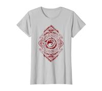 Magic: The Gathering Red Mountain Mana Camiseta, Mujer, Plata, L