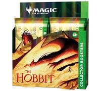 Magic: The Gathering The Hobbit Collector Booster Box | 12 paquetes + 1 tarjeta de decoración de caja de aluminio | Juego de cartas coleccionables coleccionables