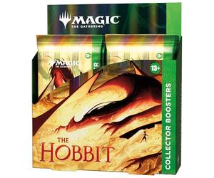 Magic: The Gathering The Hobbit Collector Booster Box | 12 paquetes + 1 tarjeta de decoración de caja de aluminio | Juego de cartas coleccionables coleccionables