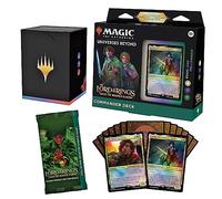 Magic: The Gathering The Lord of the Rings: Tales of Middle-earth Commander Deck - Food & Fellowship (100-Card Deck, 2-Card Collector Booster Sample Pack + Accessories) (Versión en Inglés)