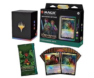 Magic: The Gathering The Lord of The Rings: Tales of Middle-Earth Commander Deck - Food & Fellowship (100-Card Deck, 2-Card Collector Booster Sample Pack + Accessories) (Versión en Inglés)