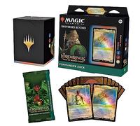 Magic: The Gathering The Lord of The Rings: Tales of Middle-Earth Commander Deck - Riders of Rohan (100-Card Deck, 2-Card Collector Booster Sample Pack + Accessories) (Versión en Inglés)