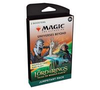 Magic: The Gathering The Lord of The Rings: Tales of Middle-Earth Jumpstart Booster 2-Pack - Combine for 1 Jumpstart Deck (40 Cards, Including Lands) (Versión en Inglés)