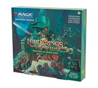 Magic: The Gathering The Lord of the Rings: Tales of Middle-earth Scene Box - Aragorn at Helm’s Deep (6 Scene Cards, 6 Art Cards, 3 Set Boosters + Display Easel)-edición en inglés