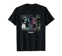 Magic: The Gathering Themed Colors & Symbol Panels Camiseta, Hombre, Negro, 6XL