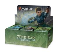 Magic The Gathering Zendikar Rising Draft Booster Box | 36 Booster Packs (540 Cards) + 1 Box Topper | 36 Full Art Lands | Factory Sealed